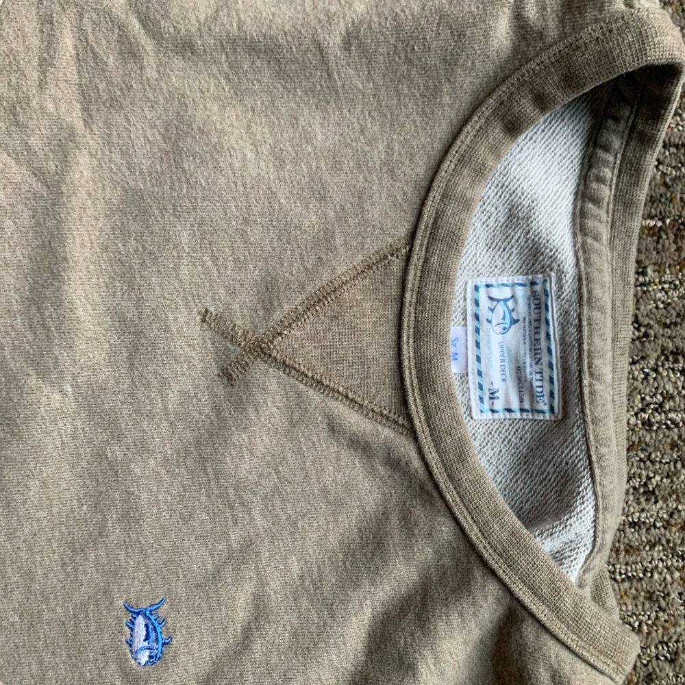 Mens southern tide brown sweater